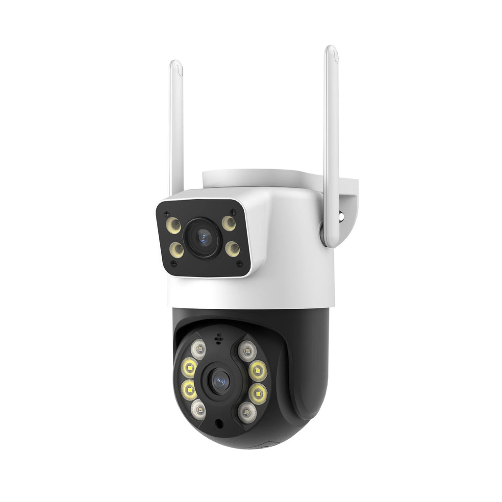 3MP Dual-Lens WiFi Security Camera – Waterproof Outdoor Surveillance, Wide-Angle, Smartphone Monitoring – Security & Surveillance