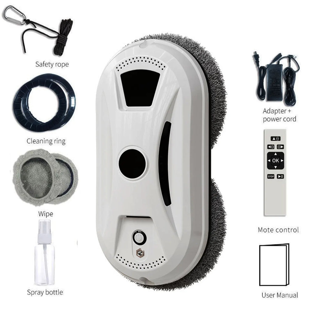 Automatic Window Cleaning Robot – 5600PA Dual Suction, 3 Modes, UPS Backup, Streak-Free Glass Cleaner – Smart Home & Cleaning