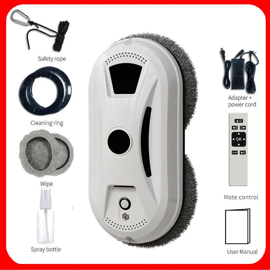 Automatic Window Cleaning Robot – 5600PA Dual Suction, 3 Modes, UPS Backup, Streak-Free Glass Cleaner – Smart Home & Cleaning